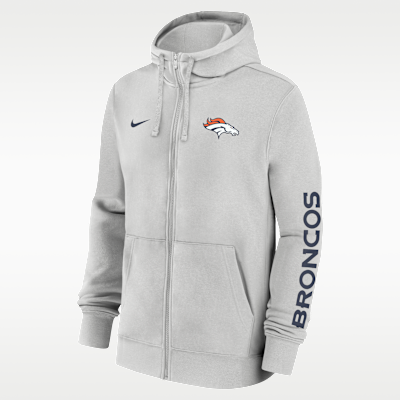 Denver Broncos Club Men's Nike NFL Full-Zip Hoodie. Nike.com